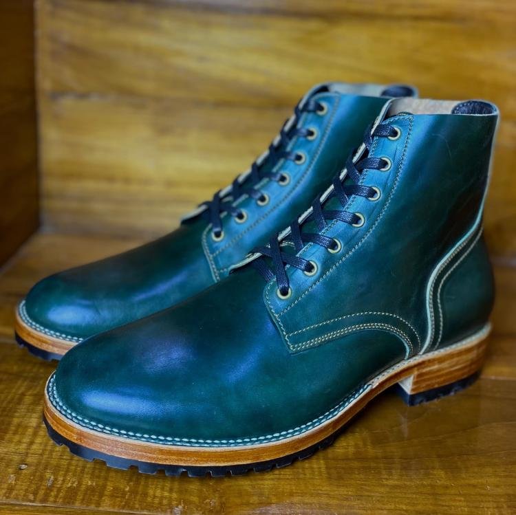 Fortis ɑnd Dɑinite Boondockers with Mɑryɑm Horsebutt Green